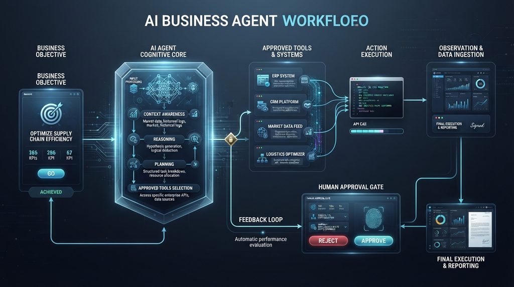How AI agents for business work